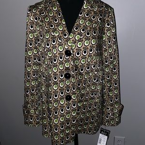 R.Q.T graphic print lined blazer